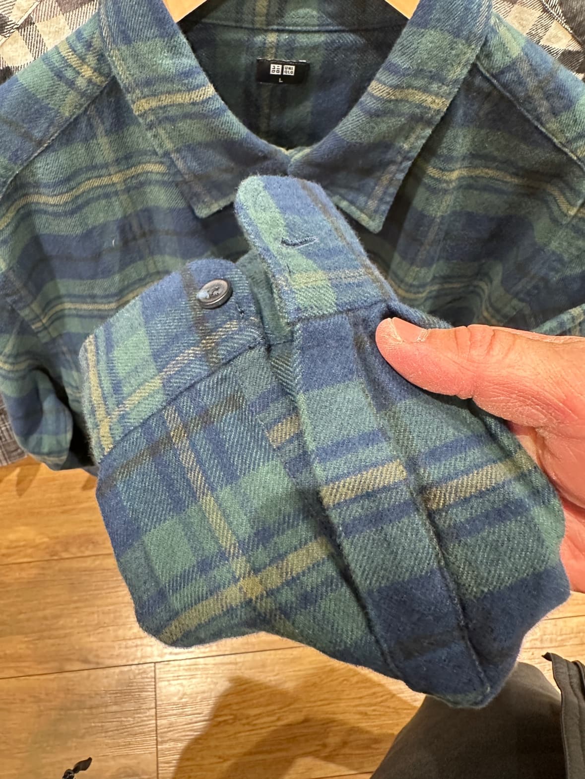 アウトドアファッション 秋冬用フランネルチェックシャツ