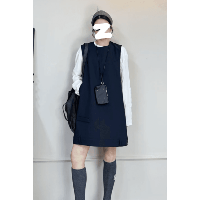 アウトドアファッション オーバーサイズ ジャンパースカート