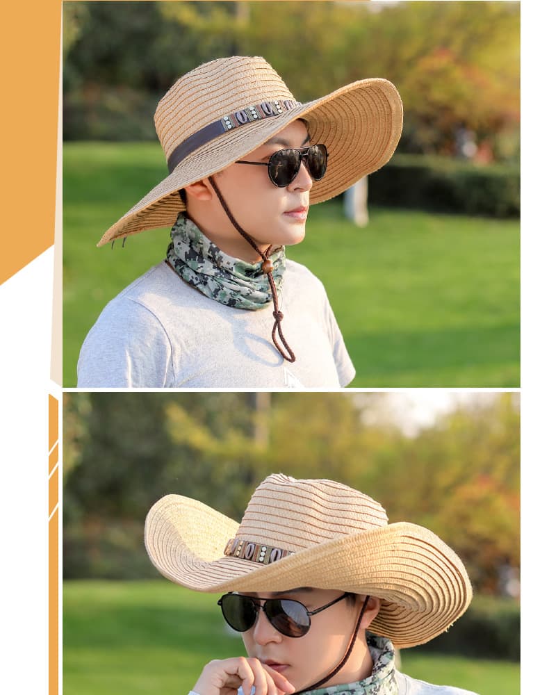 アウトドアファッション アウトドアファッション 草原の風 ワイドつば麦わら帽子