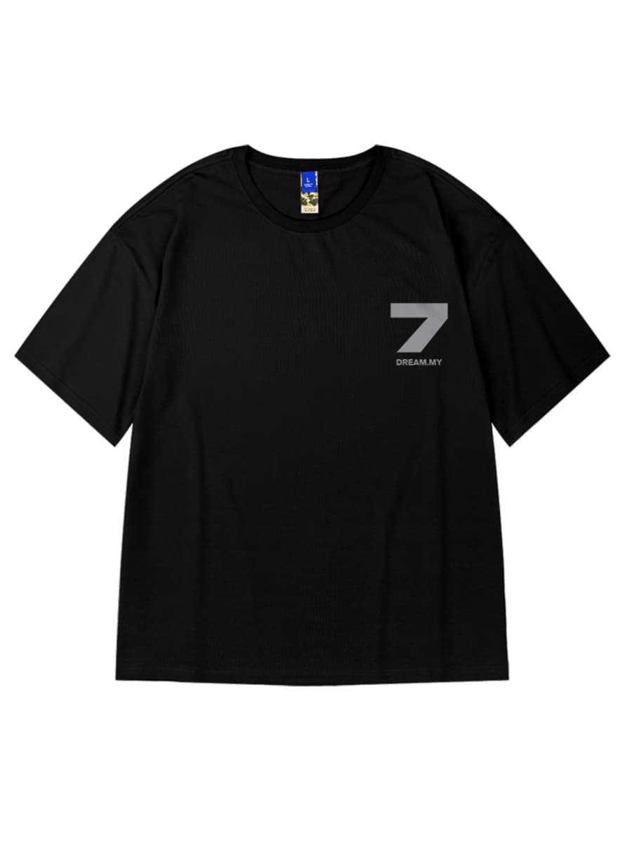 アウトドアファッション ゆったりシルエット 七番ロゴ 半袖
