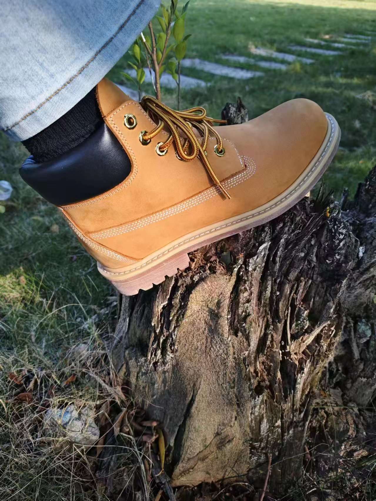 アウトドアファッション アウトドア本革ワークブーツ