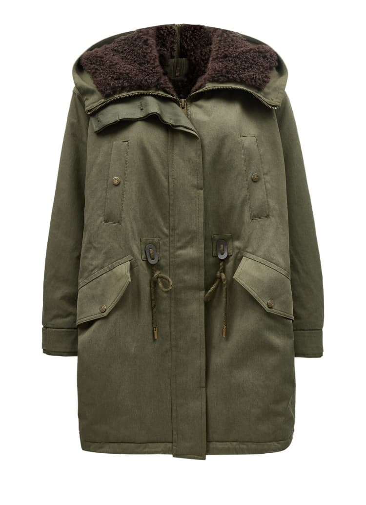 アウトドアファッション 防寒ボアカラーミリタリーコート