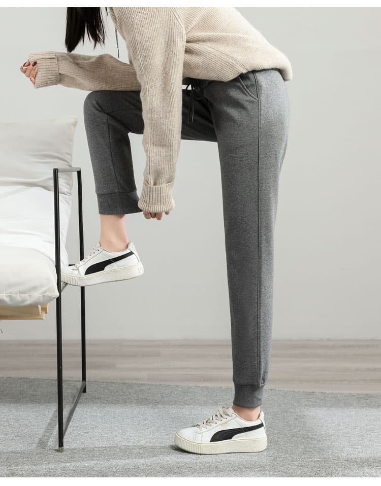 アウトドアファッション 裏起毛あったかジョガーパンツ