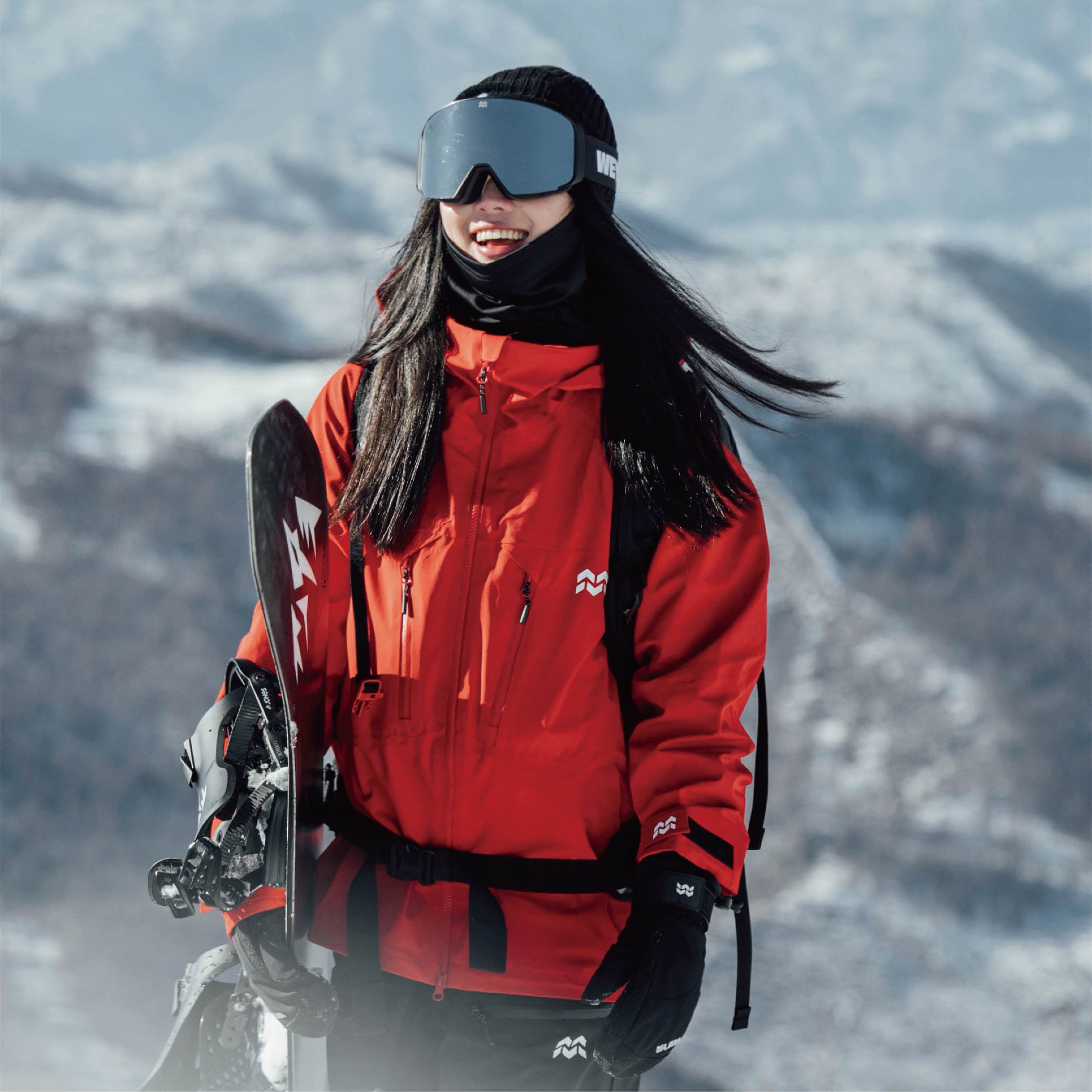 アウトドアファッション 雪山対応 防寒スキーウェア上下セット