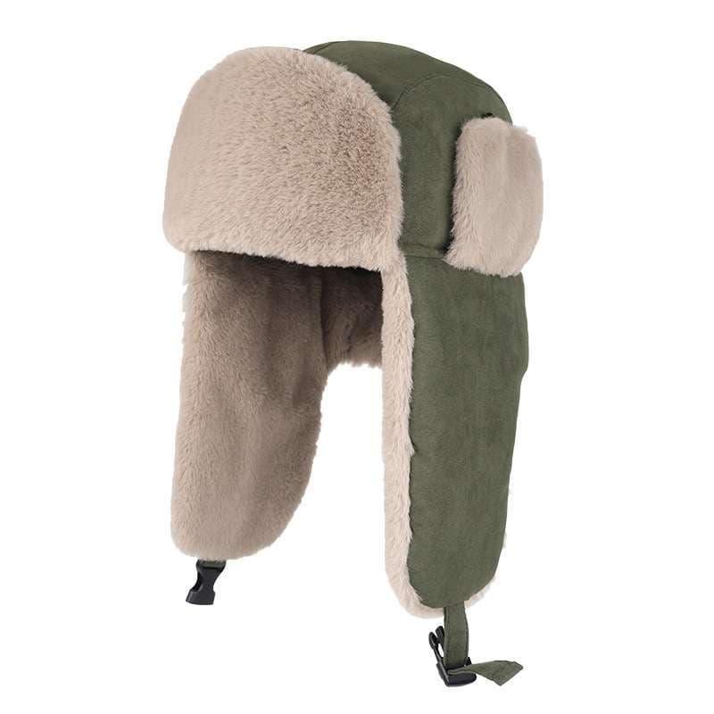 アウトドアファッション あったか耳当てつきロシアン帽子
