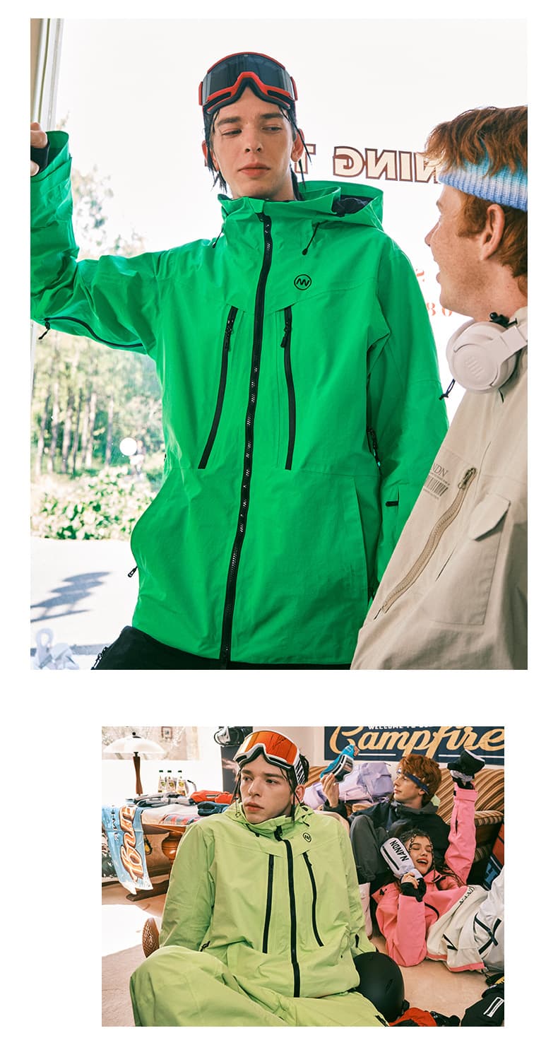 アウトドアファッション 超耐水マウンテンパーカー