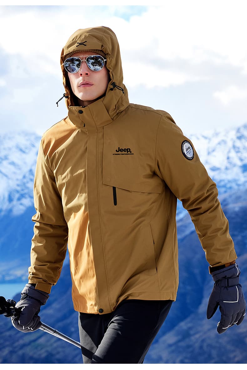 アウトドアファッション 冬山仕様 多機能防寒ジャケット