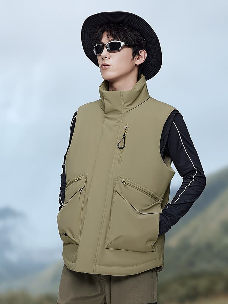 アウトドアファッション 多機能アウトドアベスト