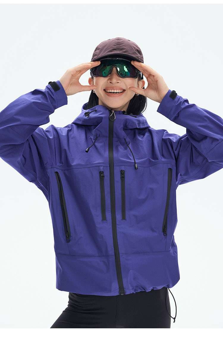 アウトドアファッション 耐水性機能付き多機能登山用ジャケット