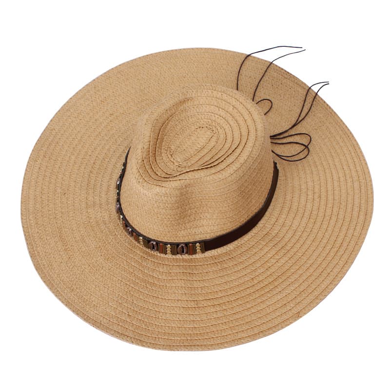 アウトドアファッション アウトドアファッション 草原の風 ワイドつば麦わら帽子