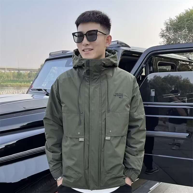 アウトドアファッション 多機能アウトドアウインドブレーカー