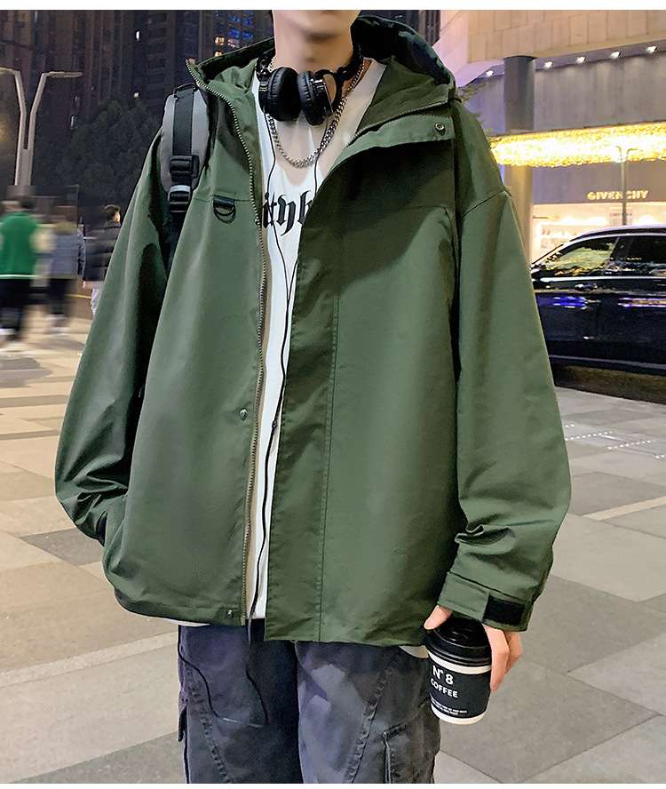 アウトドアファッション マウンテンパーカー ダブルジップ 中綿付き