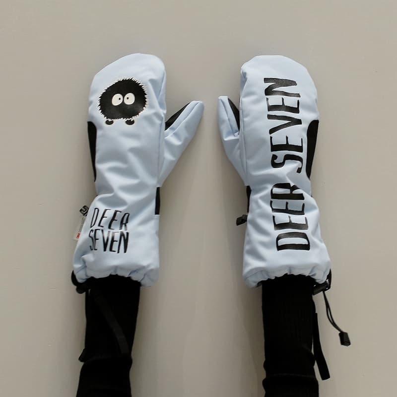 アウトドアファッション モフモフミトン防寒手袋