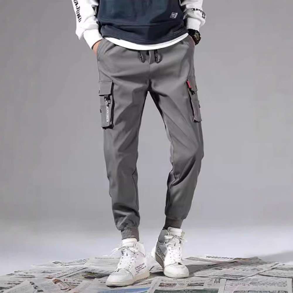 アウトドアファッション 機能性カーゴジョガーパンツ