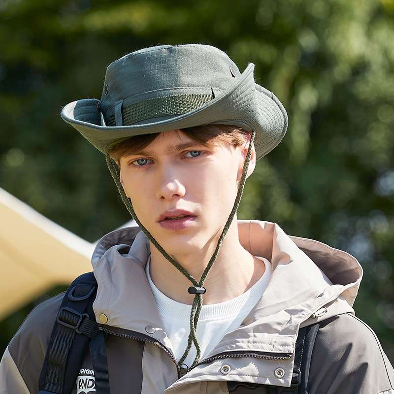 アウトドアファッション アウトドア つば広 冒険帽子