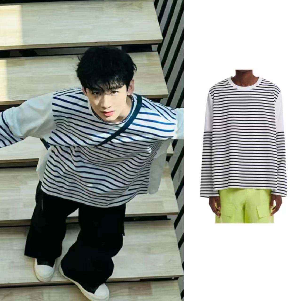 アウトドアファッション 森の風を感じる爽やかボーダーカットソー