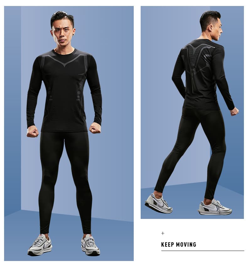 アウトドアファッション 吸汗速乾 アスリート インナーウェア セット