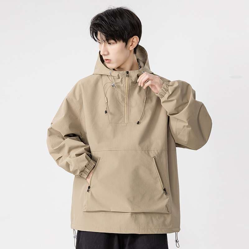 アウトドアファッション アウトドア防水プルオーバーパーカー