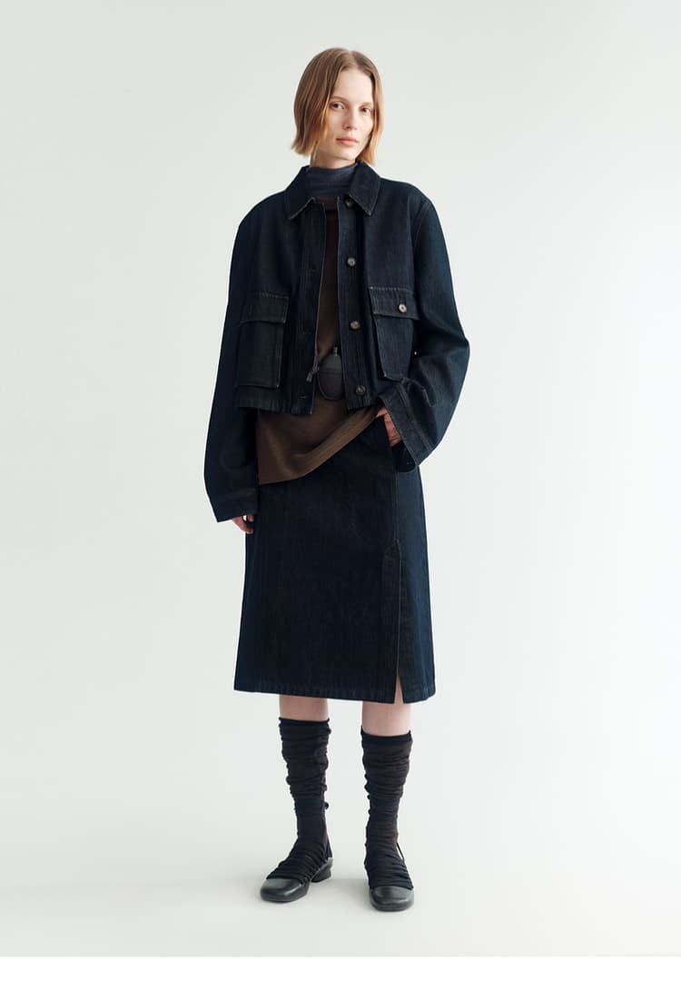 アウトドアファッション デニムワークジャケット