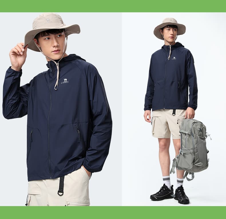 アウトドアファッション 軽量サンプロテクトパーカー