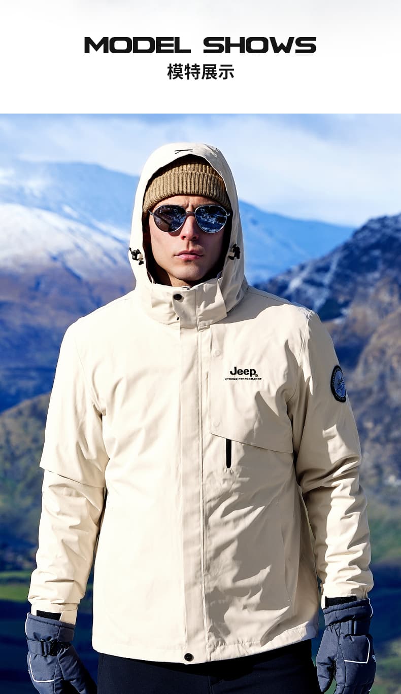 アウトドアファッション 冬山仕様 多機能防寒ジャケット