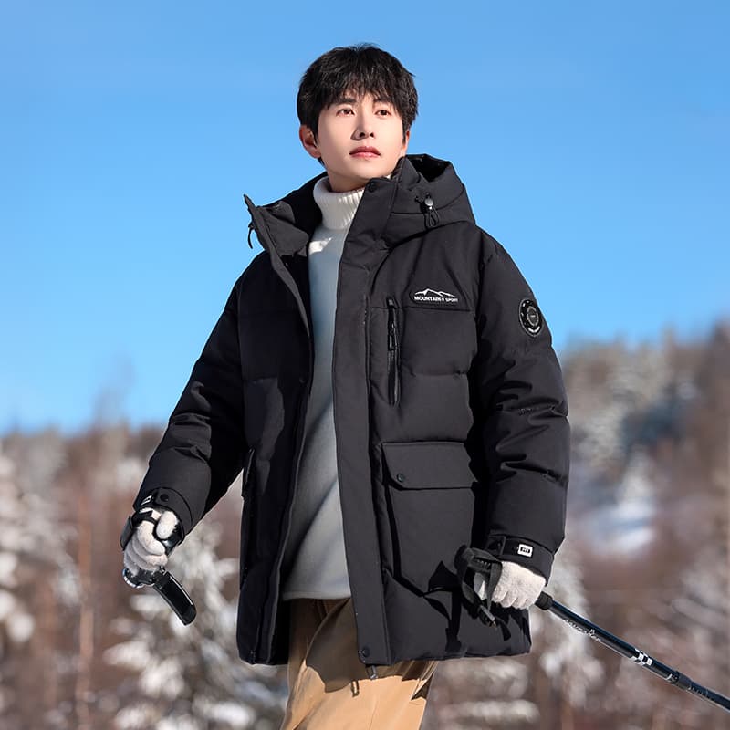 アウトドアファッション 防寒アウトドアダウンジャケット