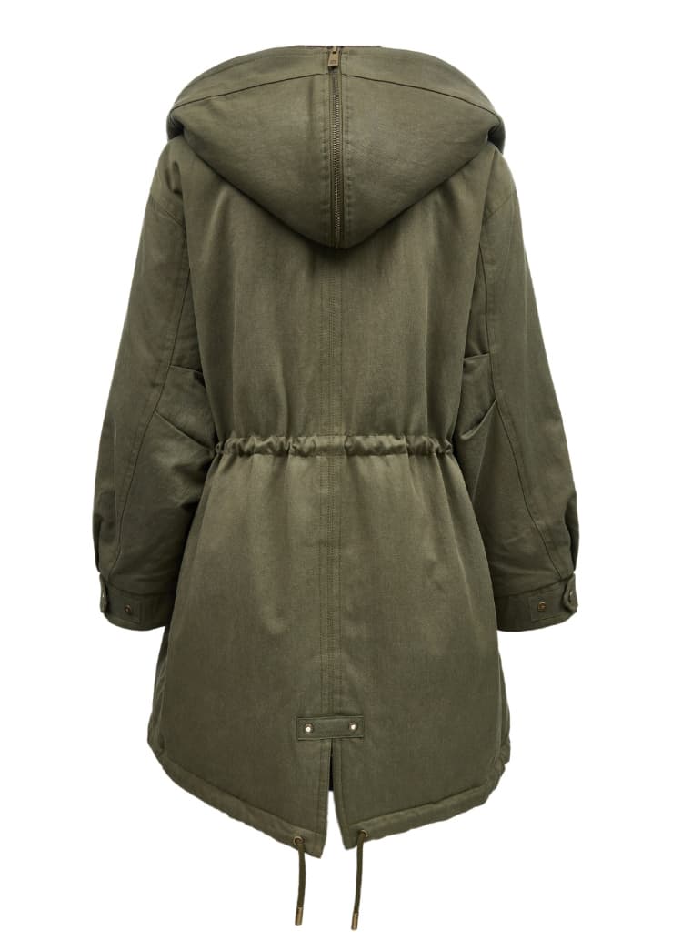 アウトドアファッション 防寒ボアカラーミリタリーコート