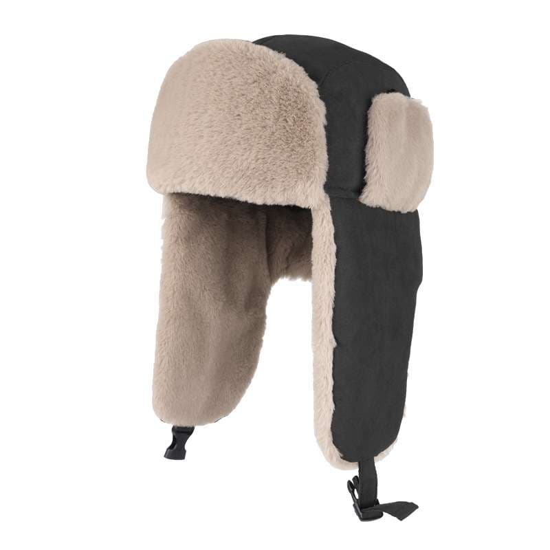アウトドアファッション あったか耳当てつきロシアン帽子