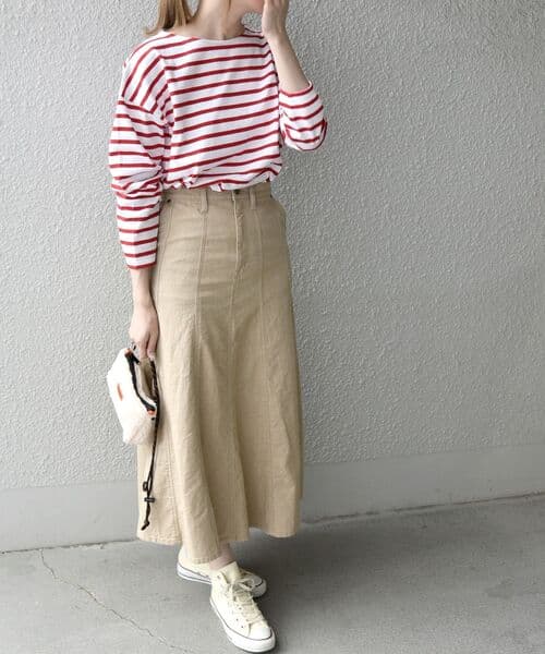 アウトドアファッション ロング丈マキシスカート