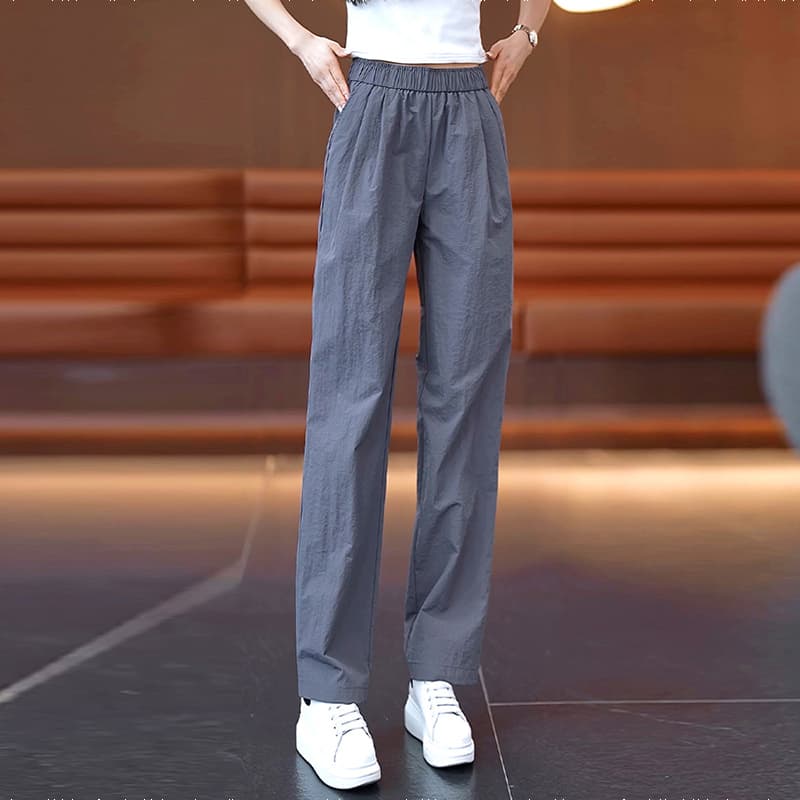 アウトドアファッション 楽ちん軽量ワイドパンツ