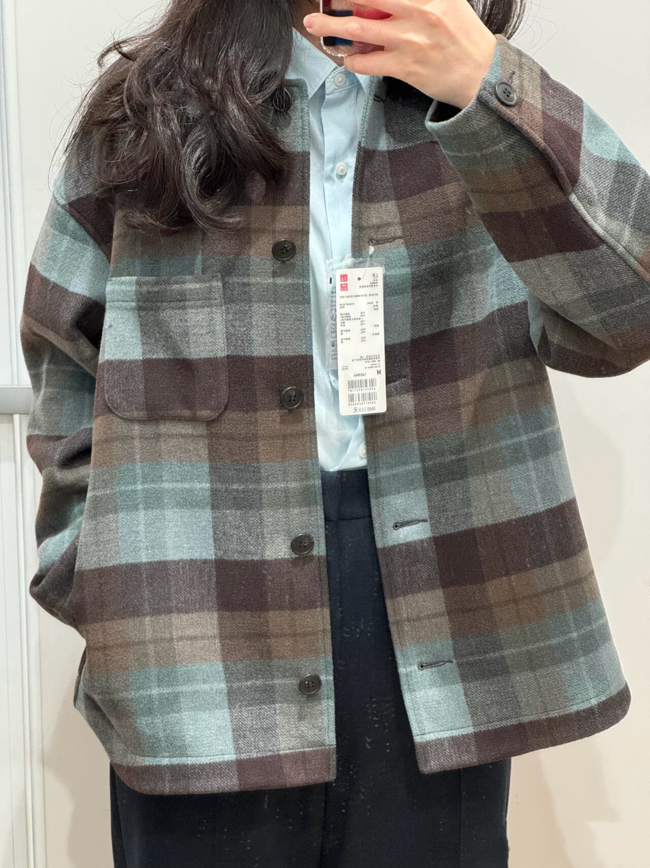 アウトドアファッション 格子柄シャツジャケット