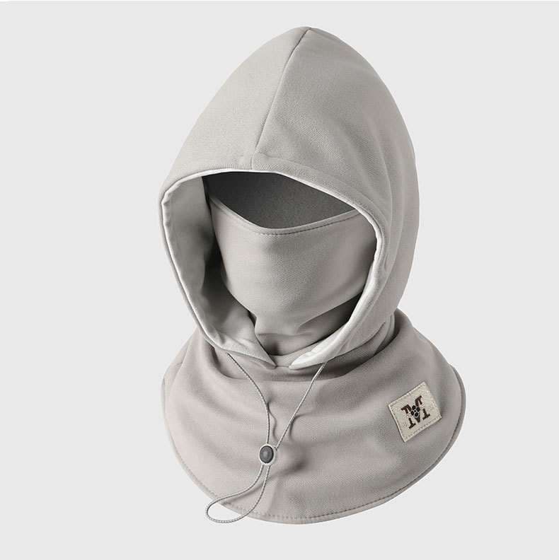 アウトドアファッション 首元までしっかり防寒 多機能フード付きネックウォーマー