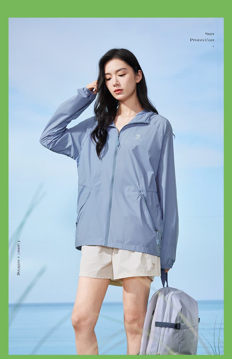 アウトドアファッション 軽量サンプロテクトパーカー