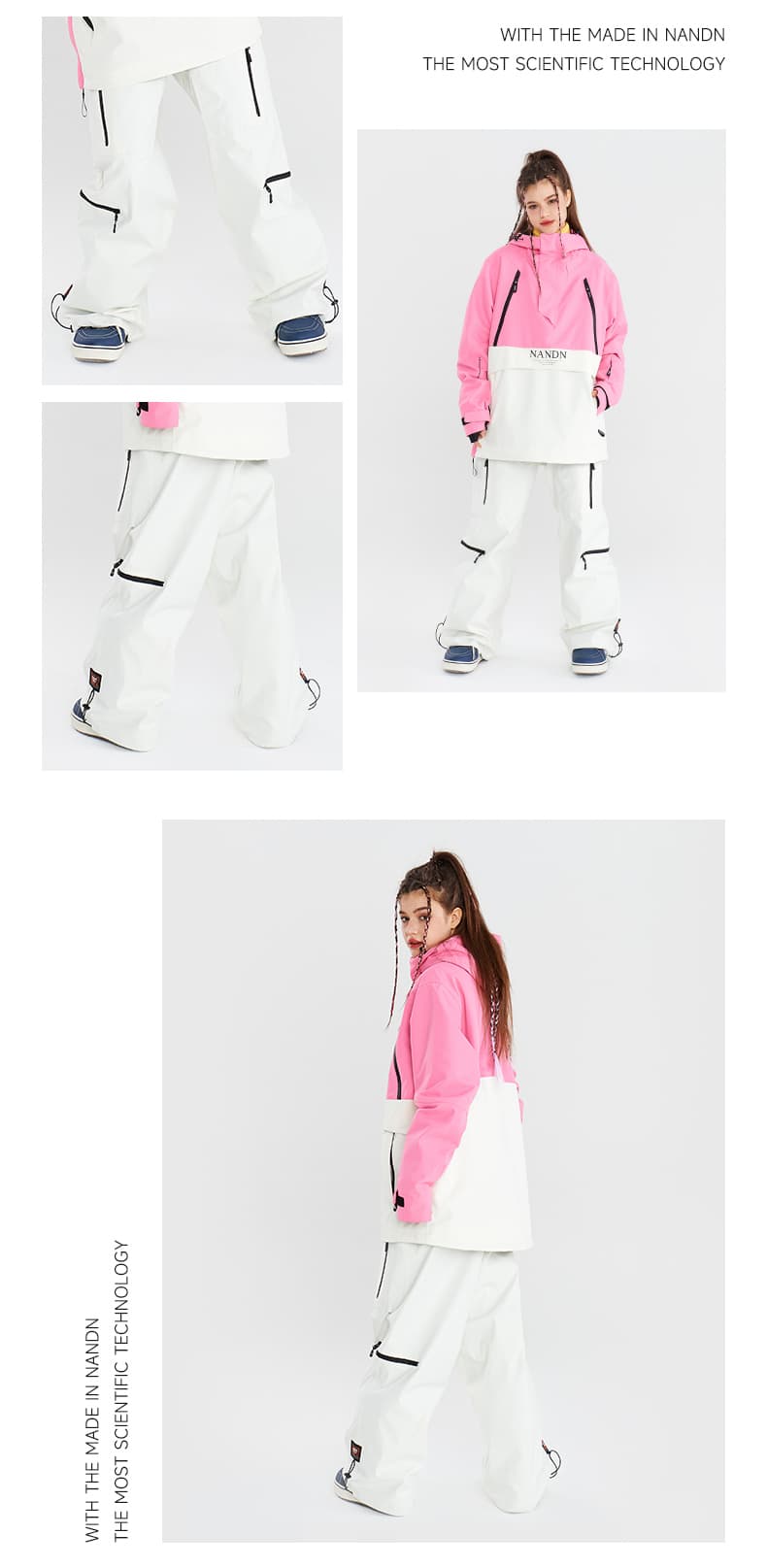 アウトドアファッション マウンテンアウトドアジップパンツ