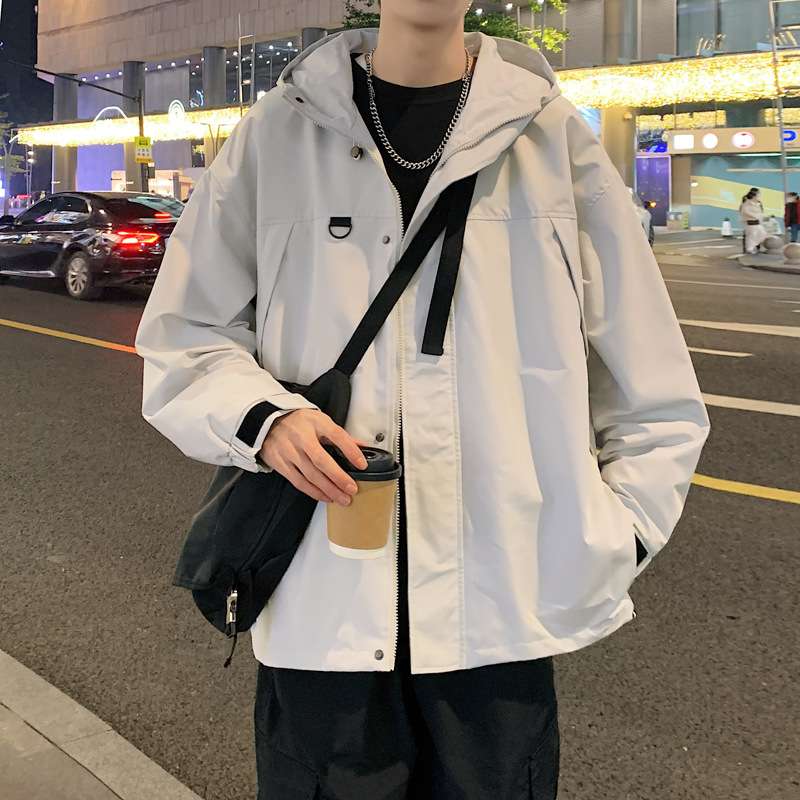 アウトドアファッション マウンテンパーカー ダブルジップ 中綿付き