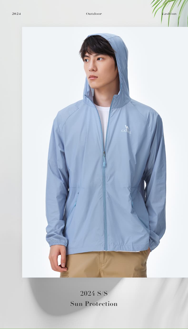 アウトドアファッション 軽量サンプロテクトパーカー