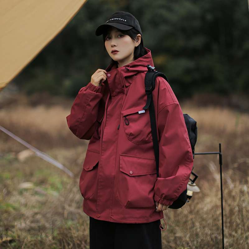 アウトドアファッション アウトドア多機能フードジャケット