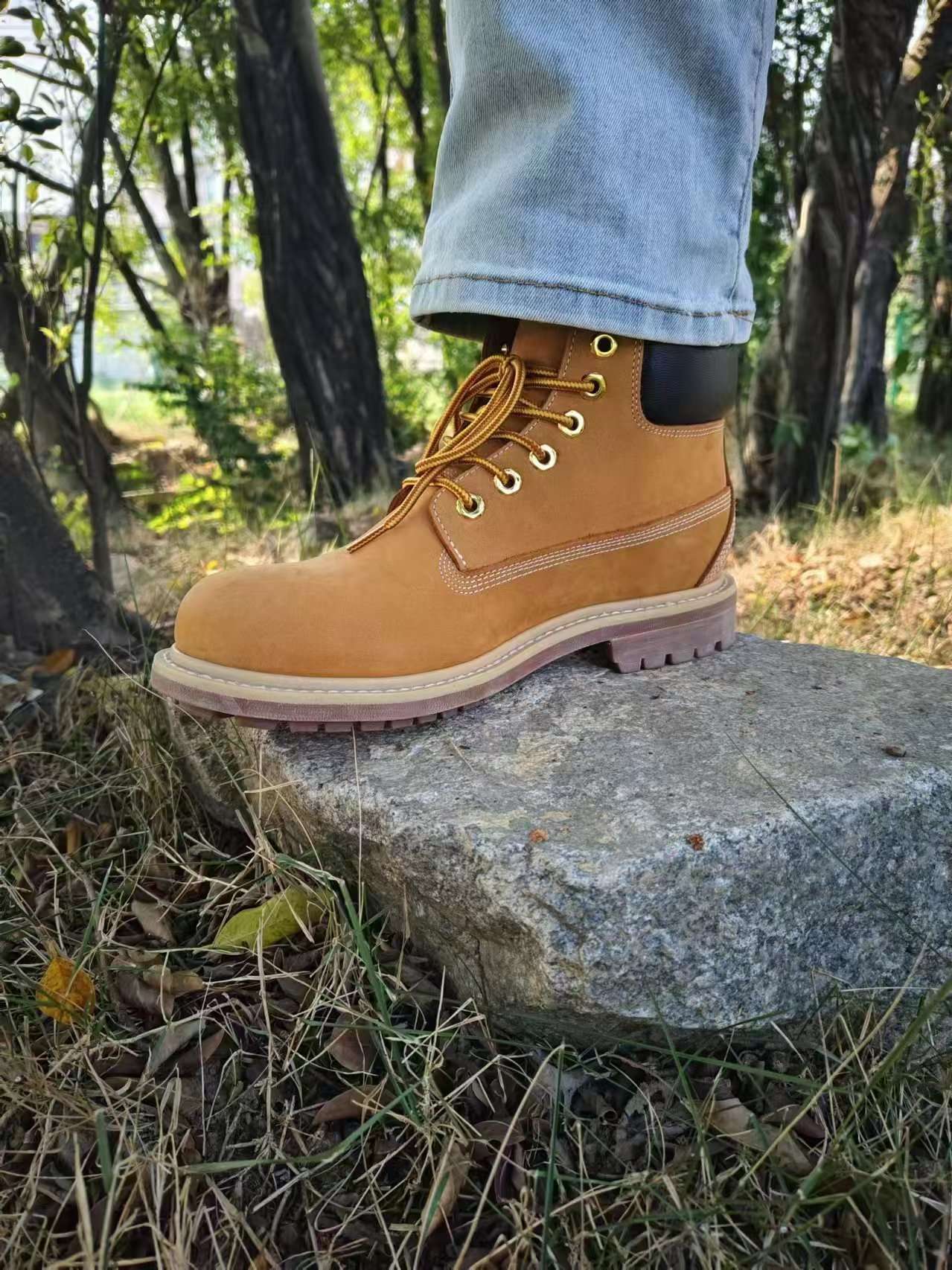アウトドアファッション アウトドア本革ワークブーツ
