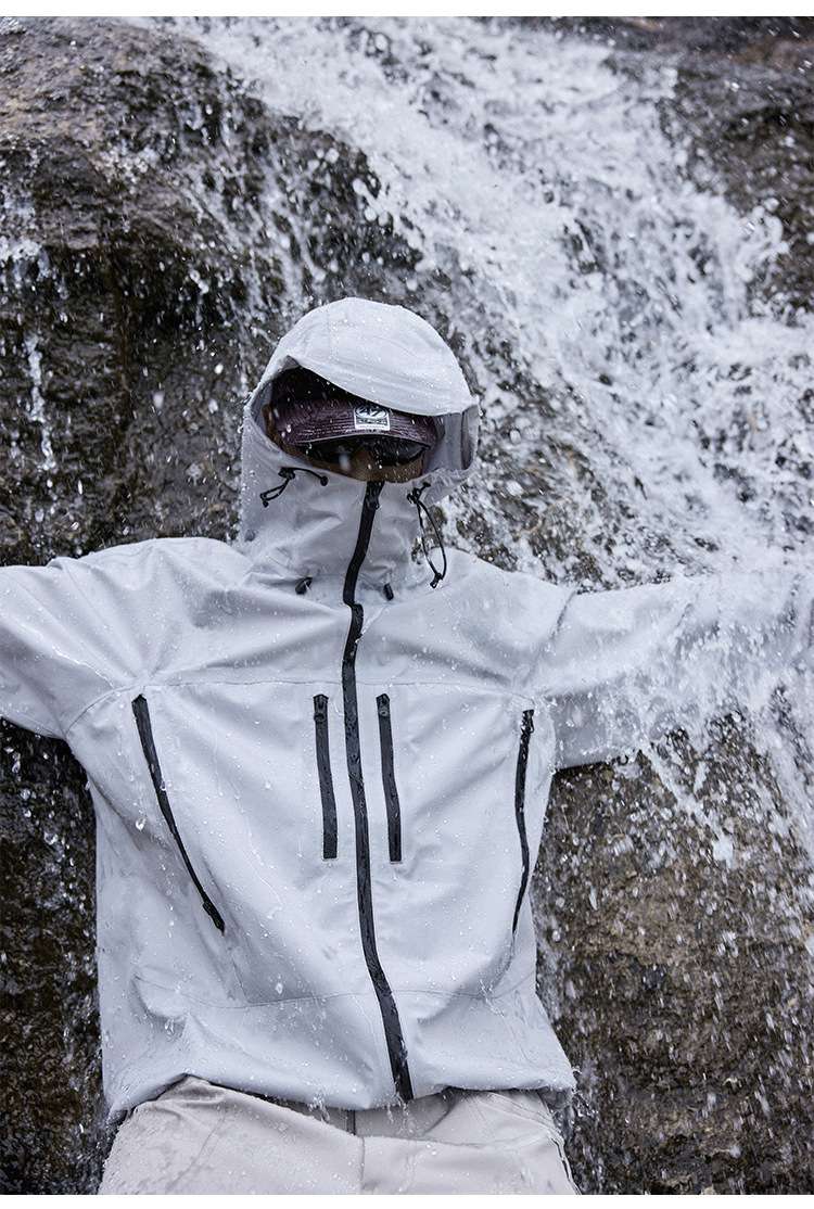 アウトドアファッション 耐水性機能付き多機能登山用ジャケット