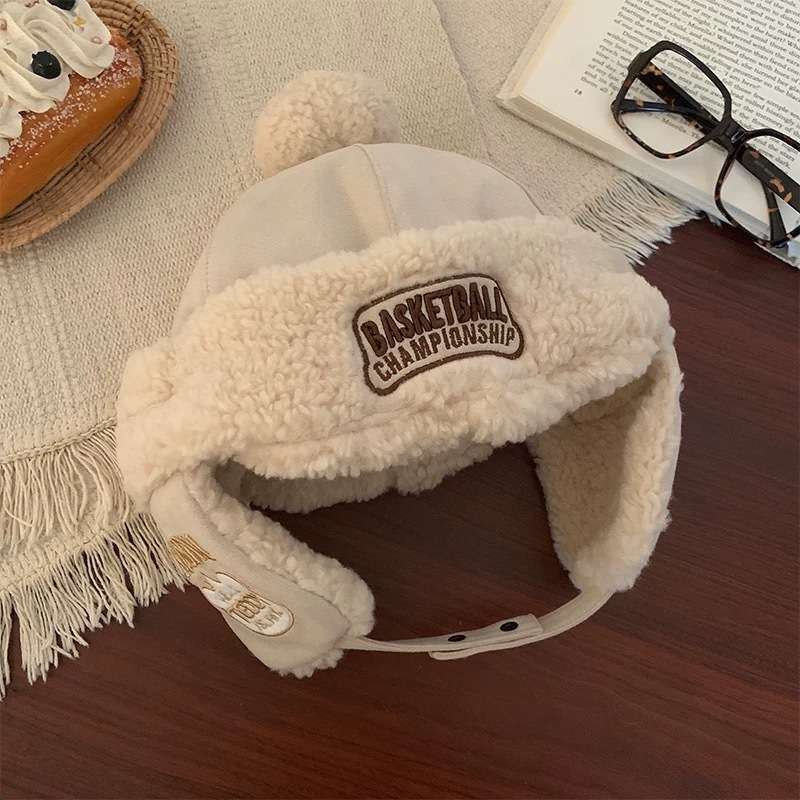 アウトドアファッション もこもこ耳当てファーハット