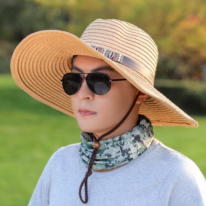 アウトドアファッション アウトドアファッション 草原の風 ワイドつば麦わら帽子