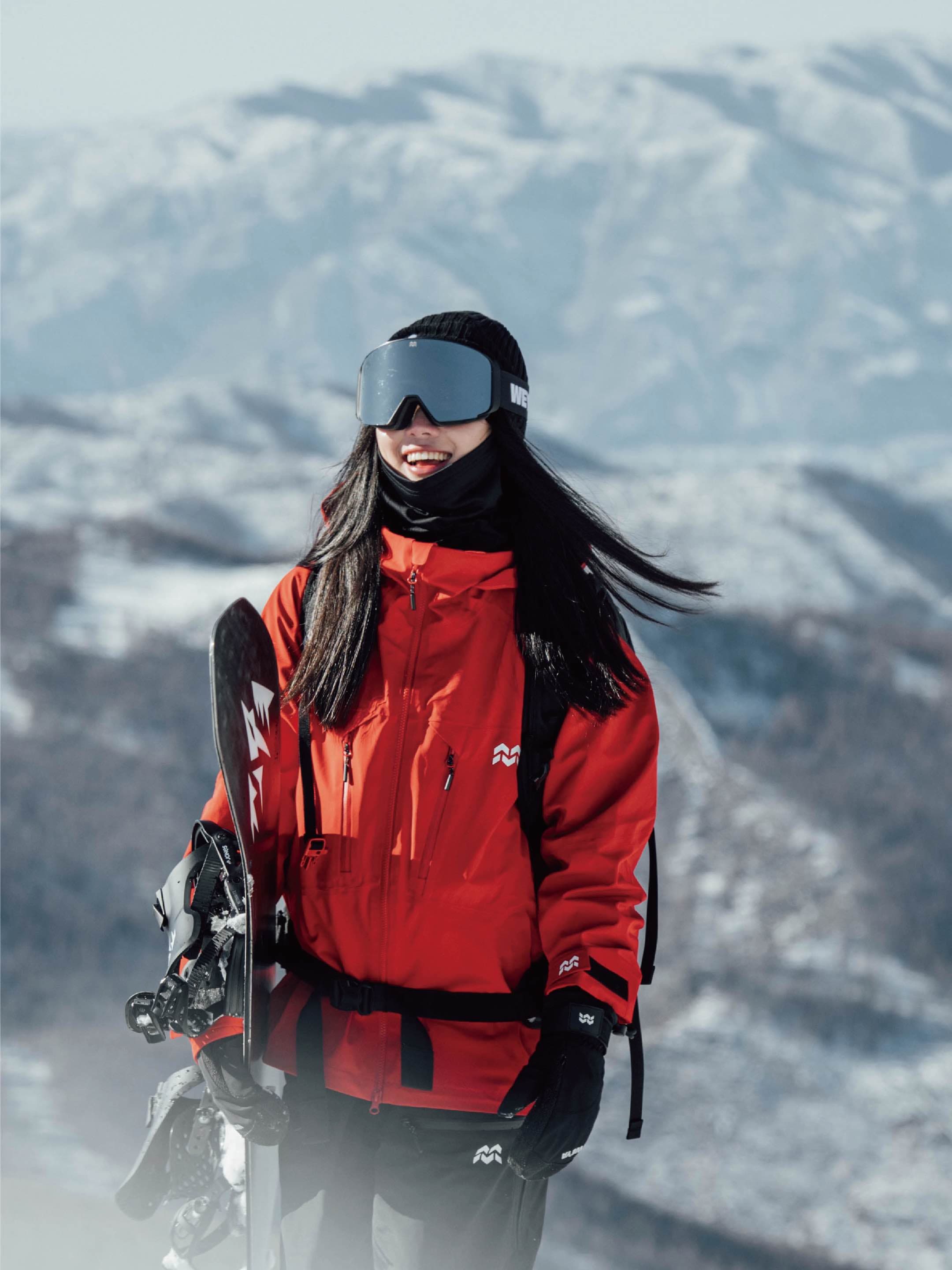 アウトドアファッション 雪山対応 防寒スキーウェア上下セット