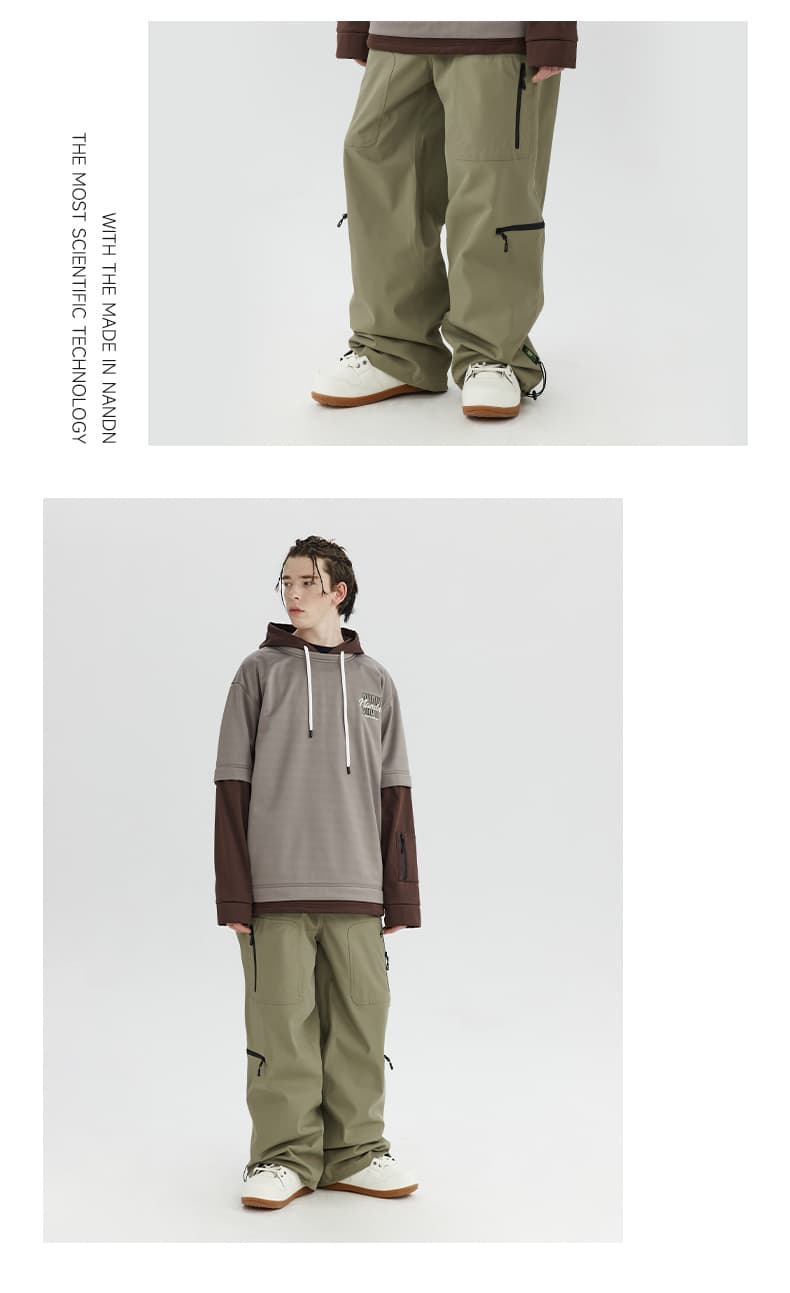 アウトドアファッション マウンテンアウトドアジップパンツ