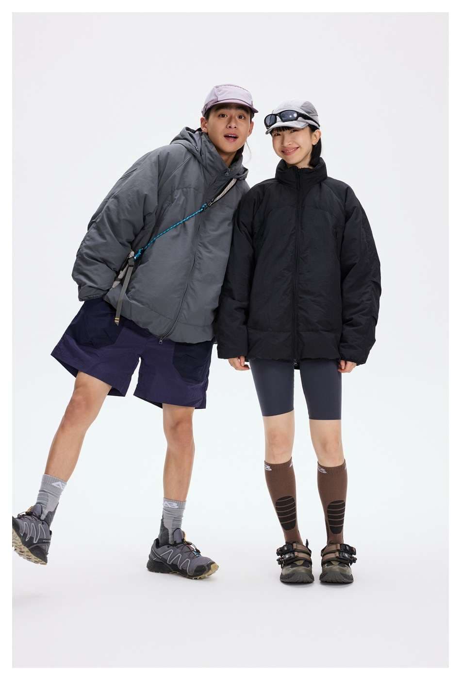 アウトドアファッション しなやかダウンジャケット