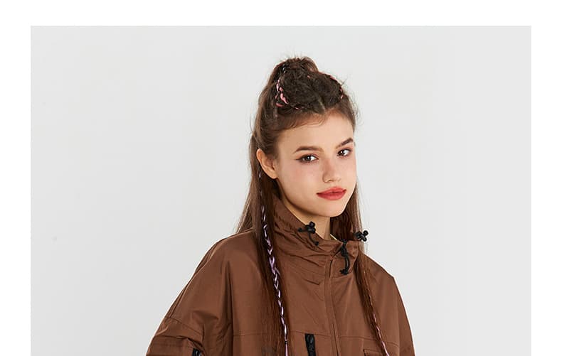 アウトドアファッション マウンテンジップアノラックパーカー