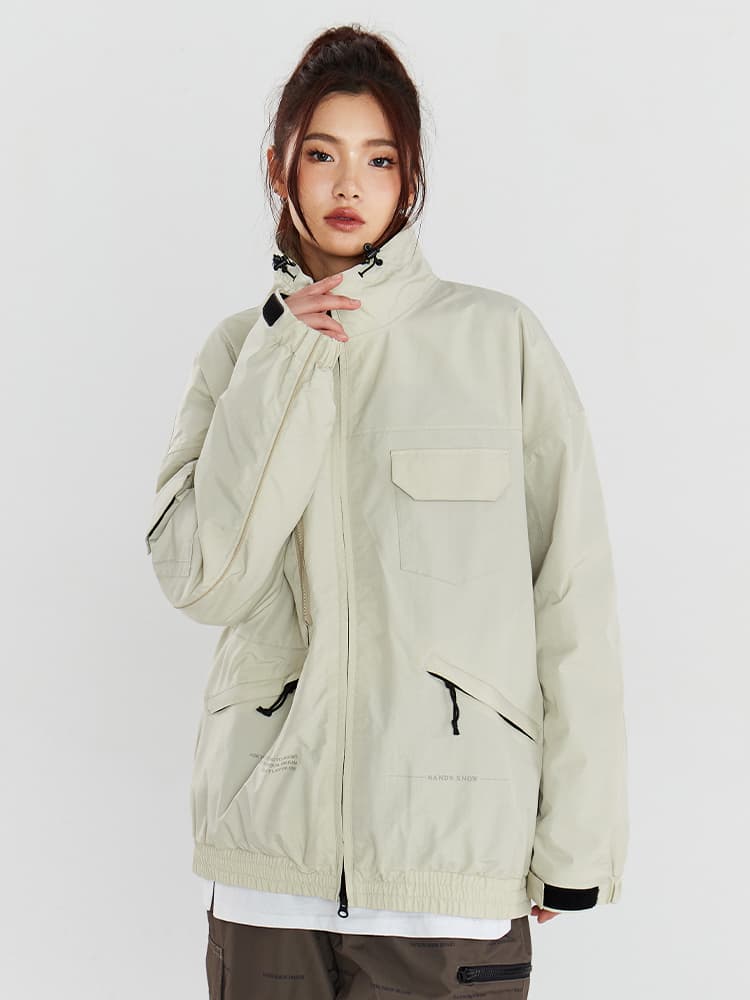 アウトドアファッション マウンテンジップアノラックパーカー