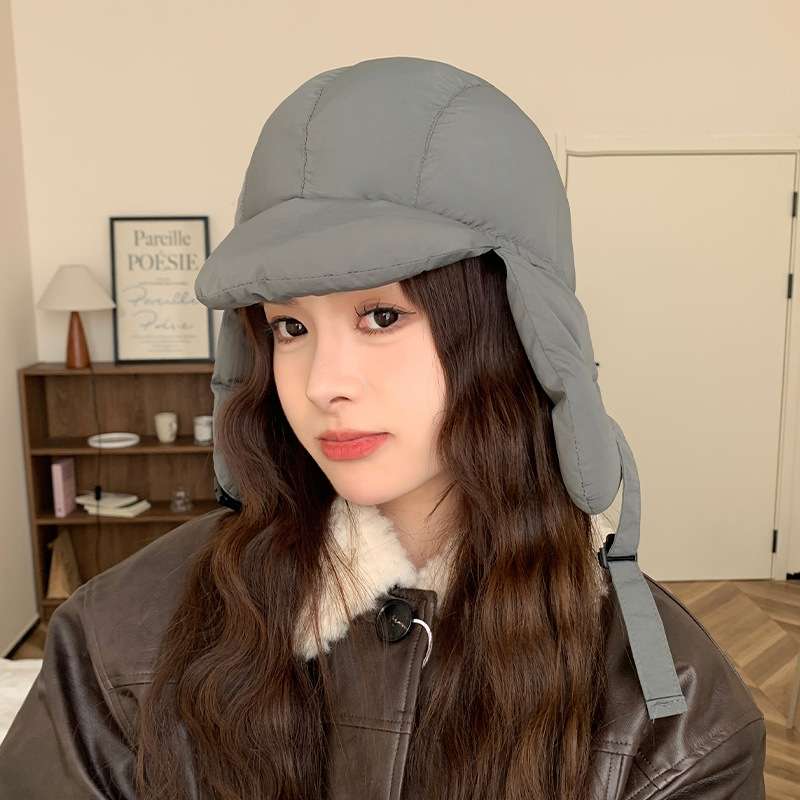 アウトドアファッション あったか防寒フード付きキャップ帽