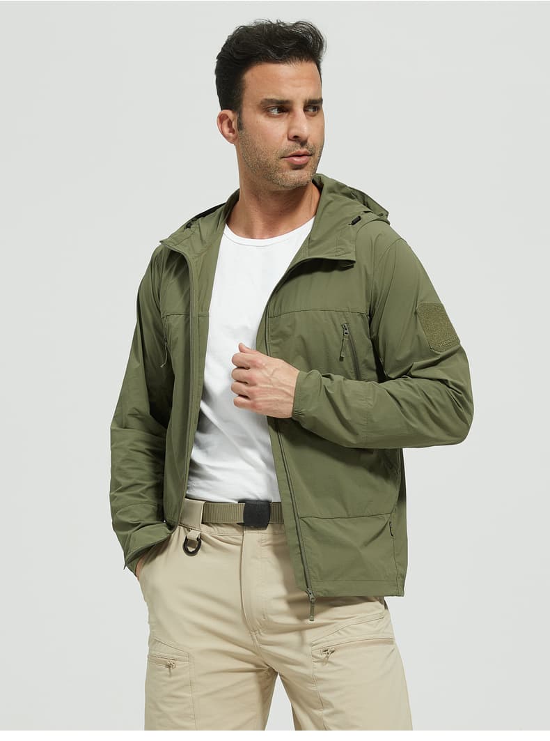 アウトドアファッション 多機能防水フード付きアウトドアジャケット