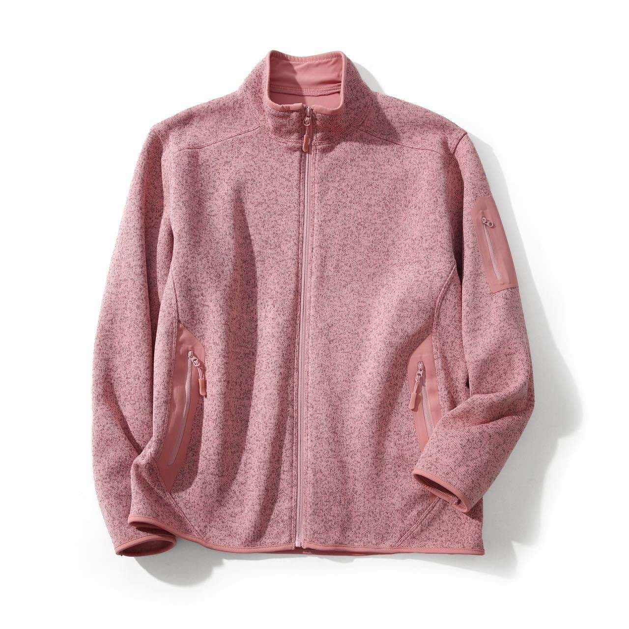 アウトドアファッション ふんわり温かスウェットジャケット