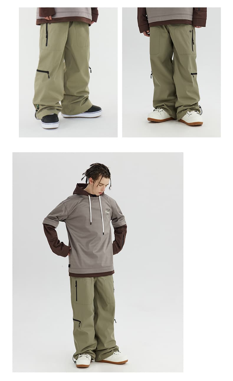 アウトドアファッション マウンテンアウトドアジップパンツ